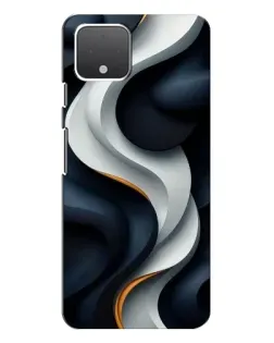 Чохол для Google Pixel 4 з картинкою «Об'ємні чорно-білі стрічки»