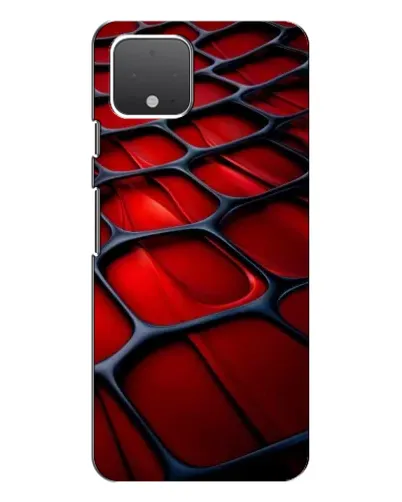 Чохол для Google Pixel 4 з картинкою «Червона глянцева сітка»