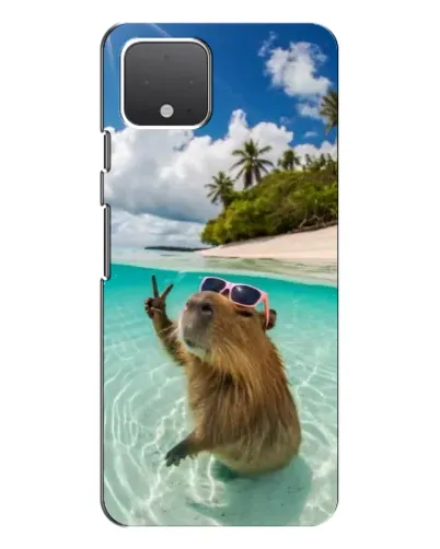 Чохол для Google Pixel 4 з картинкою «Капібара на морі»