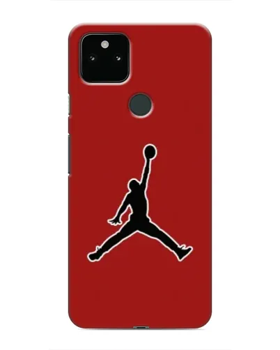 Чехол для Google Pixel 4a 5G с картинкой «Jordan Red Back»