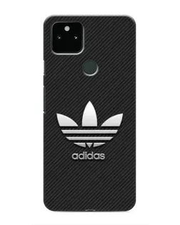 Чехол для Google Pixel 4a 5G с картинкой «Adidas Карбоновая текстура»