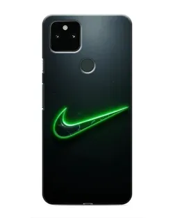 Чохол для Google Pixel 4a 5G з картинкою «Неоновий контур Nike»
