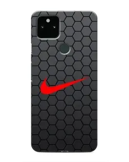 Чохол для Google Pixel 4a 5G з картинкою «Nike — карбонова сітка»