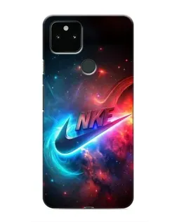 Чохол для Google Pixel 4a 5G з картинкою «Вогняний логотип Nike»