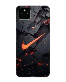Чохол для Google Pixel 4a 5G з картинкою «Nike — ефект розломів»