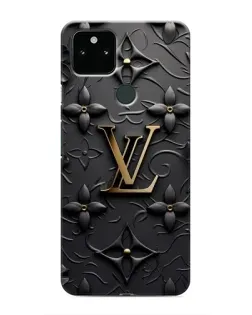 Чехол для Google Pixel 4a 5G с картинкой «Кожаная текстура LV»