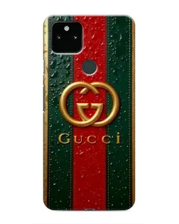 Чохол для Google Pixel 4a 5G з картинкою «Gucci — фірмова смуга та золото»