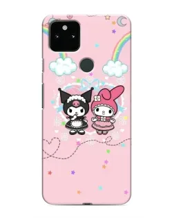 Чехол для Google Pixel 4a 5G с картинкой «My Melody и Kuromi»