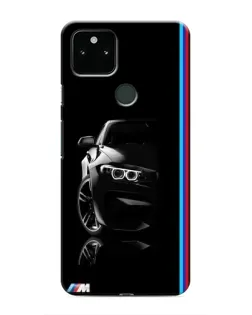 Чохол для Google Pixel 4a 5G з картинкою «Силует BMW в темряві»