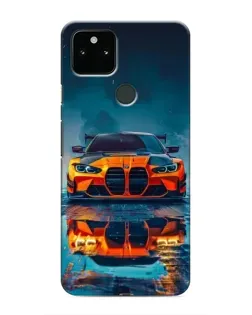 Чохол для Google Pixel 4a 5G з картинкою «BMW — золота емблема»