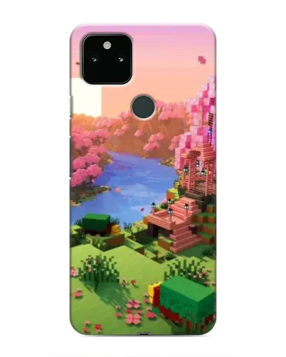 Чохол для Google Pixel 4a 5G з картинкою «Рожеве дерево Minecraft»