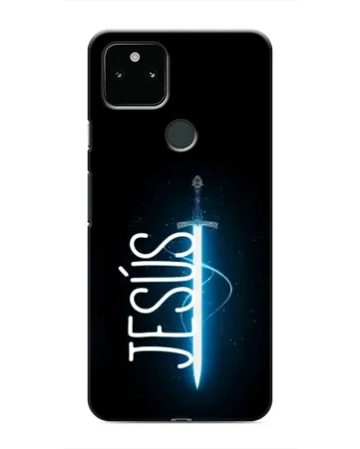 Чехол для Google Pixel 4a 5G с картинкой «Меч Духа Jesus»