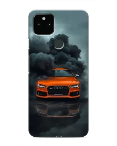 Чохол для Google Pixel 4a 5G з картинкою «Audi у хмарах диму»