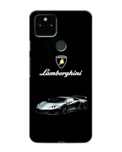 Чехол для Google Pixel 4a 5G с картинкой «Логотип Lamborghini классика»