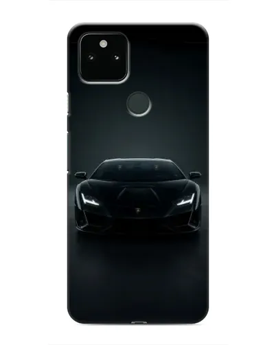 Чехол для Google Pixel 4a 5G с картинкой «Черный Lamborghini Aventador»