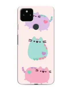 Чехол для Google Pixel 4a 5G с картинкой «Pusheen трио»