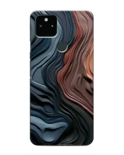 Чехол для Google Pixel 4a 5G с картинкой «Цветные волны каньона»