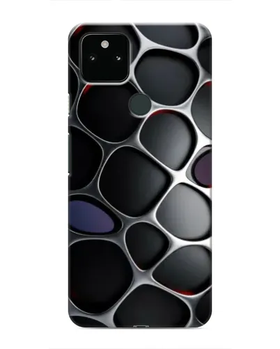 Чехол для Google Pixel 4a 5G с картинкой «Объемная темная решетка»