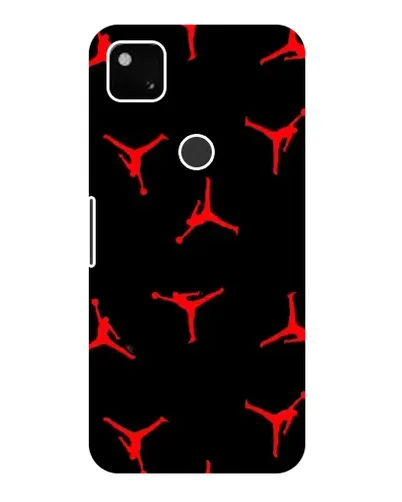 Чехол для Google Pixel 4a с картинкой «Jordan Red Pattern»