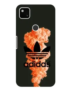 Чохол для Google Pixel 4a з картинкою «Помаранчевий дим Adidas»