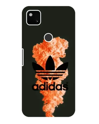 Чохол для Google Pixel 4a з картинкою «Помаранчевий дим Adidas»