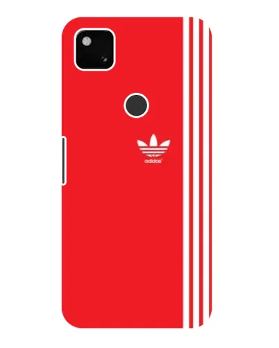 Чохол для Google Pixel 4a з картинкою «Червоний мінімалізм Adidas»