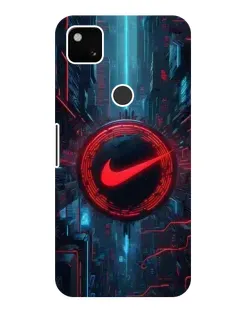 Чохол для Google Pixel 4a з картинкою «Техногенний стиль Nike»