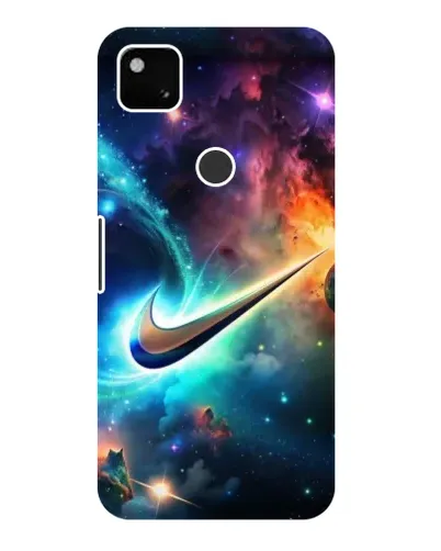 Чохол для Google Pixel 4a з картинкою «Космічний Nike Swoosh»