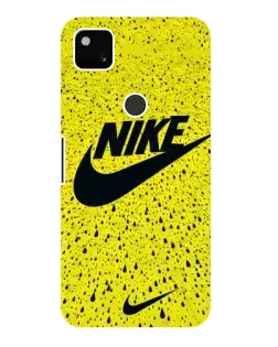Чохол для Google Pixel 4a з картинкою «Жовтий текстурний Nike»