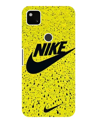 Чохол для Google Pixel 4a з картинкою «Жовтий текстурний Nike»