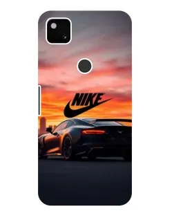 Чохол для Google Pixel 4a з картинкою «Nike та суперкар»