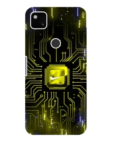 Чохол для Google Pixel 4a з картинкою «Nike — золота іскра»