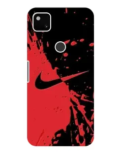 Чохол для Google Pixel 4a з картинкою «Червоні бризки Nike»