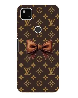 Чохол для Google Pixel 4a з картинкою «LV з бантом»