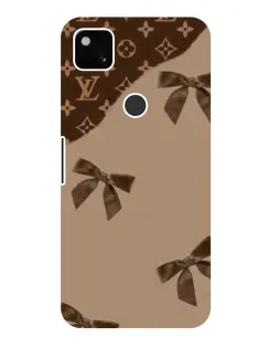 Чохол для Google Pixel 4a з картинкою «LV — кавовий атлас»
