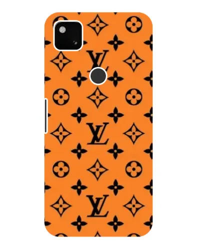 Чохол для Google Pixel 4a з картинкою «Помаранчевий стиль LV»