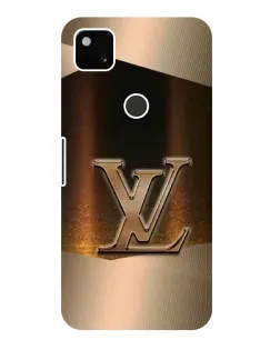 Чохол для Google Pixel 4a з картинкою «LV — золоте сяйво»