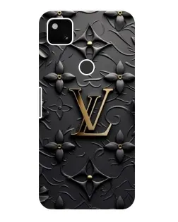 Чохол для Google Pixel 4a з картинкою «Шкіряна текстура LV»