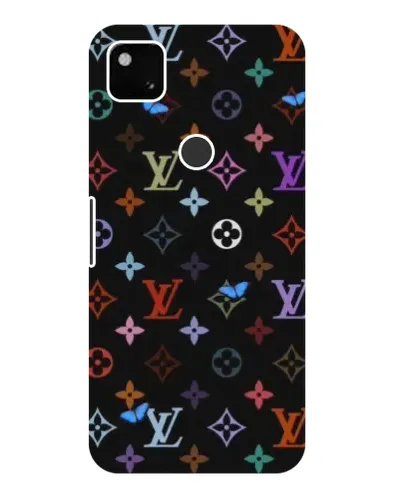 Чохол для Google Pixel 4a з картинкою «Кольорова монограма LV»