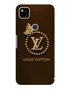 Чохол для Google Pixel 4a з картинкою «LV — золота печатка»