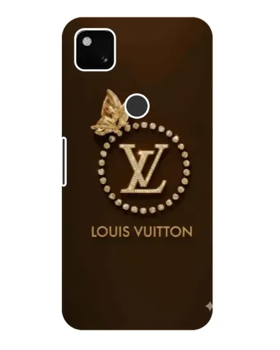 Чохол для Google Pixel 4a з картинкою «LV — золота печатка»