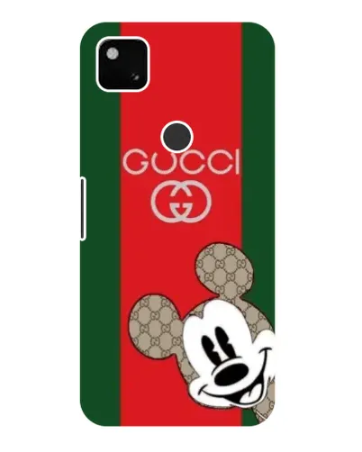 Чохол для Google Pixel 4a з картинкою «Gucci — смуги та Міккі»