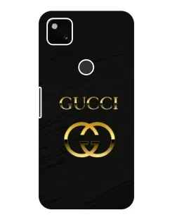Чохол для Google Pixel 4a з картинкою «Золотий логотип Gucci»