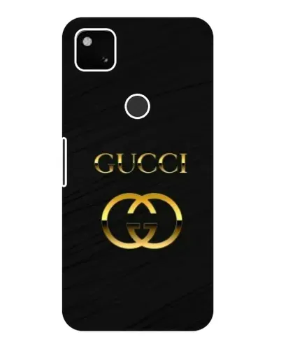 Чохол для Google Pixel 4a з картинкою «Золотий логотип Gucci»