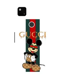 Чохол для Google Pixel 4a з картинкою «Міккі Маус Gucci — смуги»