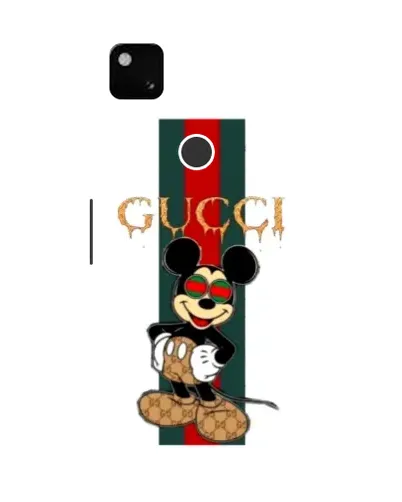 Чохол для Google Pixel 4a з картинкою «Міккі Маус Gucci — смуги»