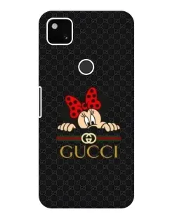 Чохол для Google Pixel 4a з картинкою «Мінні Маус Gucci — чорний»