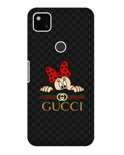 Чохол для Google Pixel 4a з картинкою «Мінні Маус Gucci — чорний»
