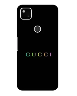 Чехол для Google Pixel 4a с картинкой «Gucci — неоновый минимализм»