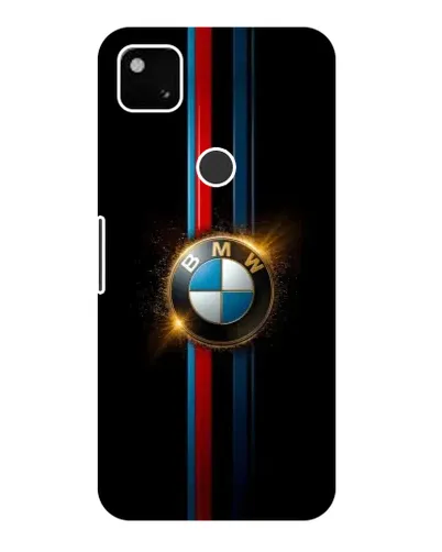Чехол для Google Pixel 4a с картинкой «BMW M-Power неон»